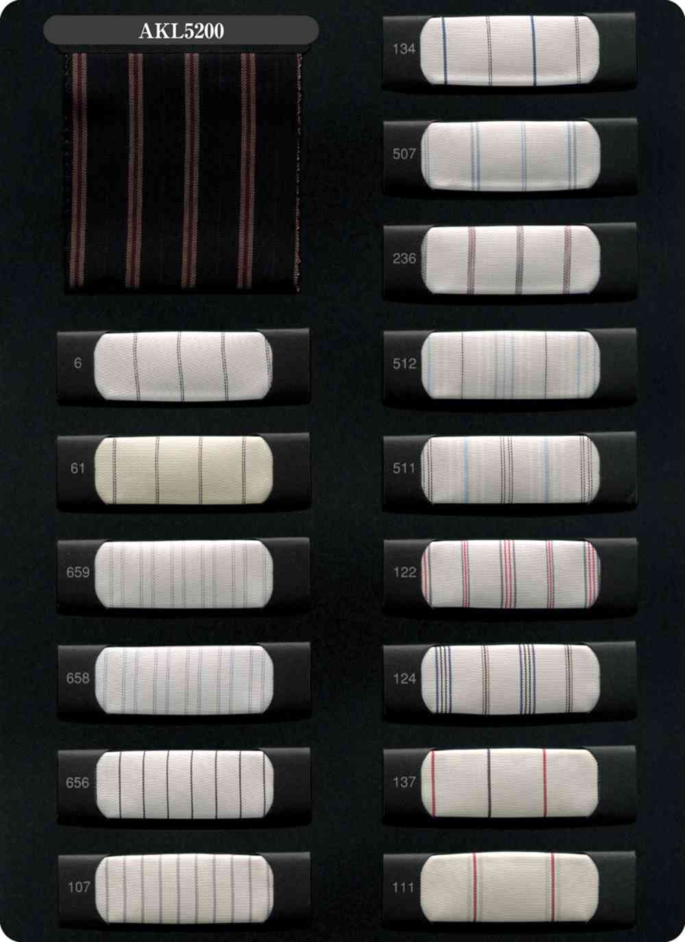 AKL5200 LOISOR Yarn Dyed Cupro Stripe Lining L-top(LOISIR)