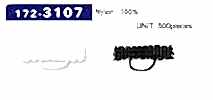 172-3107 Button Loop Braided Type 5mm X 22mm (500 In A Pack)