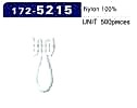 172-5215 Button Loop Woolly Nylon Type Medium (500 Pieces) 22mm Long X 11mm Wide