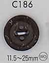 C186 Natural Wood 4-hole Button