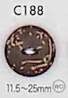 C188 Natural Wood 4-hole Button