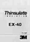 EX40 3M ™ Thinsulate ™ Ex-Soft 40g / M2