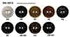 KN1915 [real Nut] Cat's Eye Button, Glossy