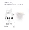 KR859 Transparent &amp; Metal Diamond Cut Button