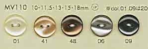 MV110 DAIYA BUTTONS Shell Polyester Buttons
