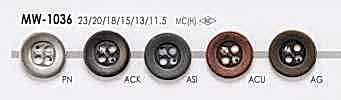 MW1036 4-hole Metal Button For Jackets And Suits