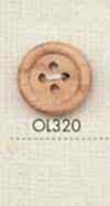 OL320 Natural Material Wood 4-hole Button