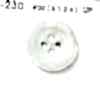 U230 [Buffalo Style] 4-hole Button, Glossy, Bordered, For Dyeing