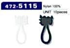 472-5115 Button Loop Braided Type Total Length 23mm (10 Pieces)