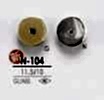 N104 Pink Curl-like Crystal Stone Button