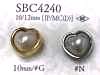 SBC4240 Heart-shaped Metal Button