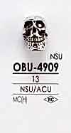 OBU4909 Skull Type Metal Button
