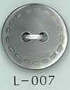 L-007 2-hole Stitch Style Engraved Shell Button