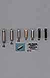 AB7634N Rhinestone Cylindrical Zipper Point (Pull Tab)