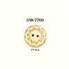 OW-7700 Flower Motif Wood Button
