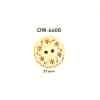 OW-8000 Flower Motif Wood Button