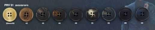 PRV51 Sustainable Buffalo-like 4-hole Button