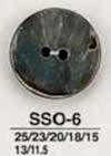 SSO6 Natural Material Shell 2 Holes Glossy Button