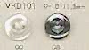 VHD101 DAIYA BUTTONS Impact-resistant HYPER DURABLE Series, Bordered, 4- Shell Polyester Buttons