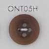 ONT05H Natural Material Corozo Nut 4 Hole Button