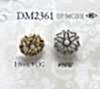 DM2361 Pearl Coating/Die-cast Circular Ring Half-ring Shank Button