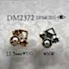 DM2372 Pearl Coating/Die-cast Circular Ring Half-ring Shank Button