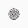 G3434 Glass/cast Half Circular Ring Half-ring Shank Button