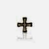 SBC4214 Epoxy Resin/high Metal Circular Ring Half-ring Shank Button