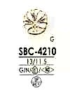 SBC4210 Epoxy Resin/high Metal Half Circular Ring Half-ring Shank Button