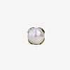 CR0200 Pearl Coating/brass Circular Ring Half-ring Shank Button