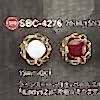 SBC4276 Epoxy Resin/high Metal Half Circular Ring Half-ring Shank Button
