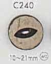 C240 Natural Wood 2-hole Button