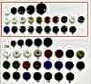 127 Giraffe Urea Resin Glossy 4-hole Flat Buttons