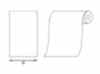 41382 PP Free Roll Cover Width 600mm X 1500m Roll