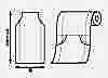 41806 PE Gusseted Roll Cover Width 480/580mm X 1300mm