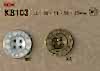 KB103 Vintage-style Metal Buttons With A Border.