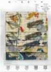 7027-740-1 Linen Loomstate Ripple Touch Floral Pattern