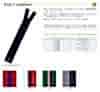 5VT10MPOR Vislon AquaGuard® Water Repellent Zipper, Size 5, Golden Brass, Open Type.