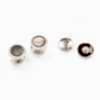 A-2 Sterling Silver Stud Buttons, Mother Of Pearl Shell Silver Round