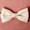 HBF-04 HARISSONS Linen Butterfly Tie, Beige