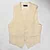 HLV-04 HARISSONS Linen Vest Beige