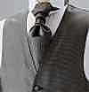 YT-300 Domestic Silk Ascot Tie(Europe Tie Tie) Small Pattern Gray