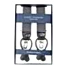 AT-DARKGREY ALBERT THURSTON Suspenders, Dark Grey, Elastic Band, 2-in-1