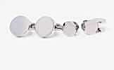 CU925-1G EXCY LEGEND Sterling Silver Cuffs & Stud Set Flat