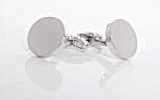 CU925-1G-C EXCY LEGEND Sterling Silver Cufflinks Flat