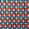 A7545 LINTON Linton Tweed Made In England Textile Orange X Turquoise Blue X Pink