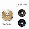 600-4H 4-hole Real Buffalo Horn Button For Domestic Suits And Jackets