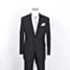 EFW-BKS Italy CHRRUTI Textile Used Formal Dress Black Suit