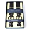 AT-2313-BK Albert Thurston Suspenders Pin Dot Pattern 35MM Black