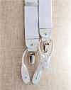 AT-WHITE Albert Thurston Suspenders No Pattern White 2way Type